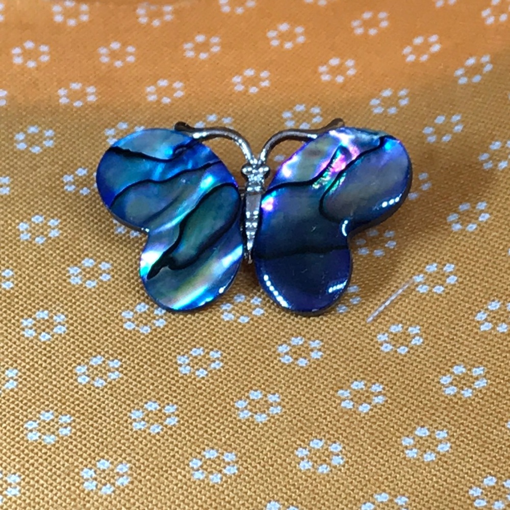 Abalone Butterfly Pin